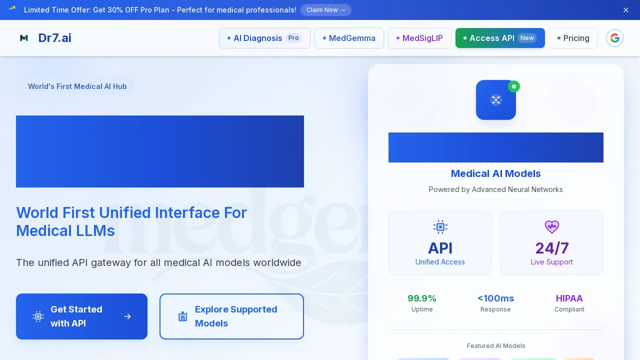 - The Ultimate Medical LLM API for Research and Development