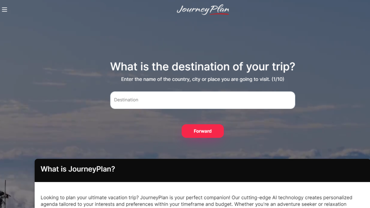 JourneyPlan screenshot