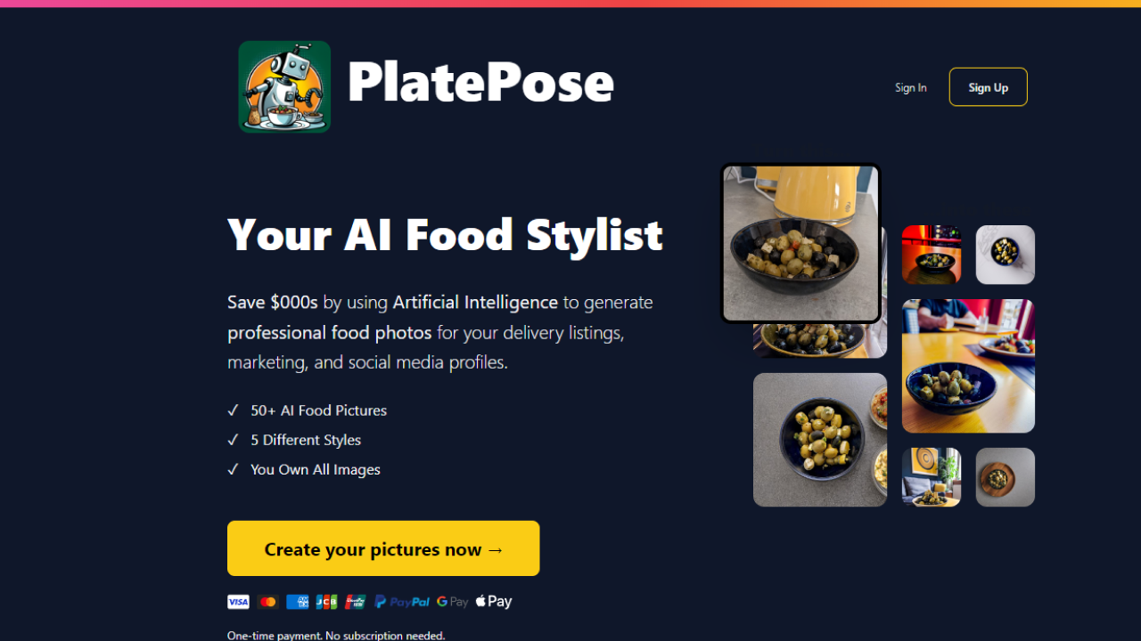 PlatePose screenshot