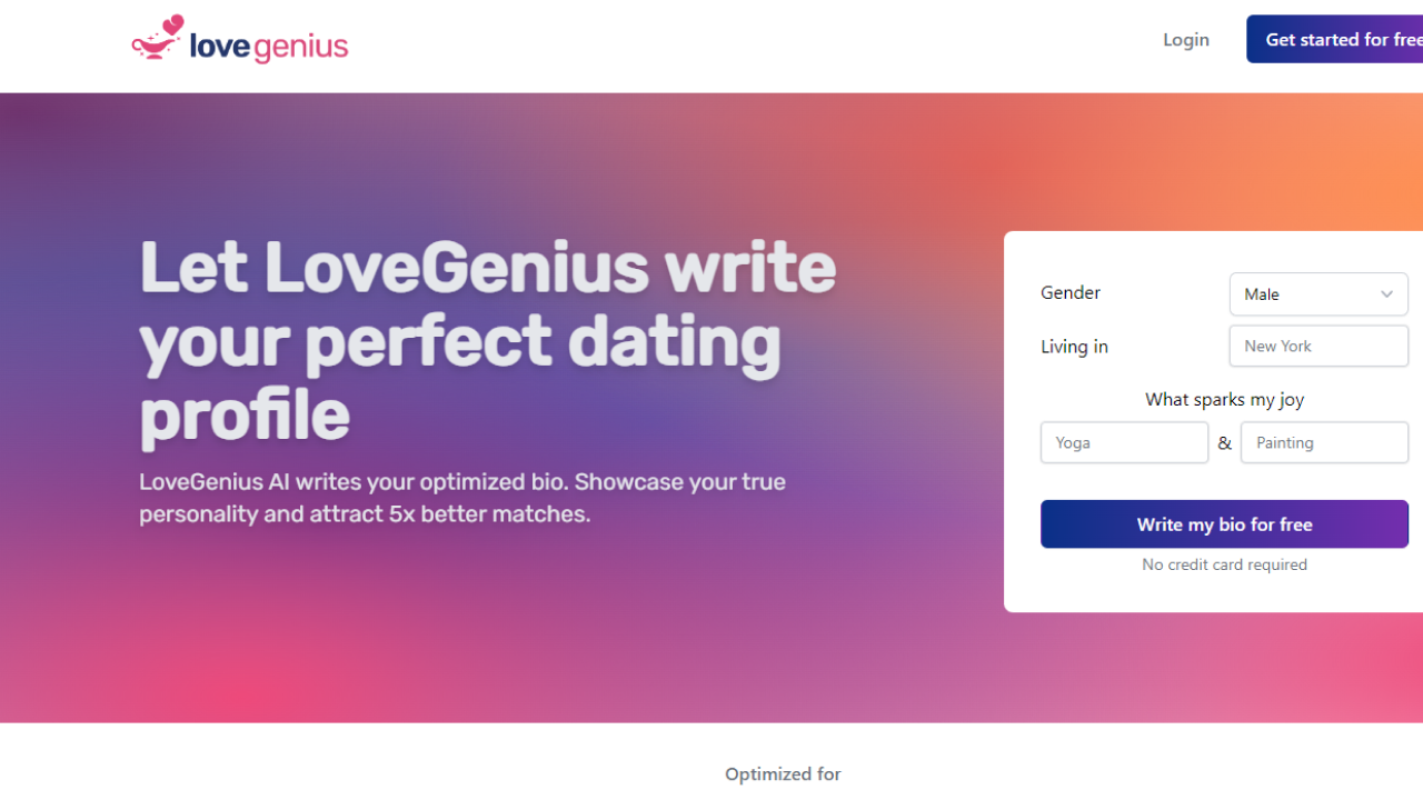 Lovegenius screenshot