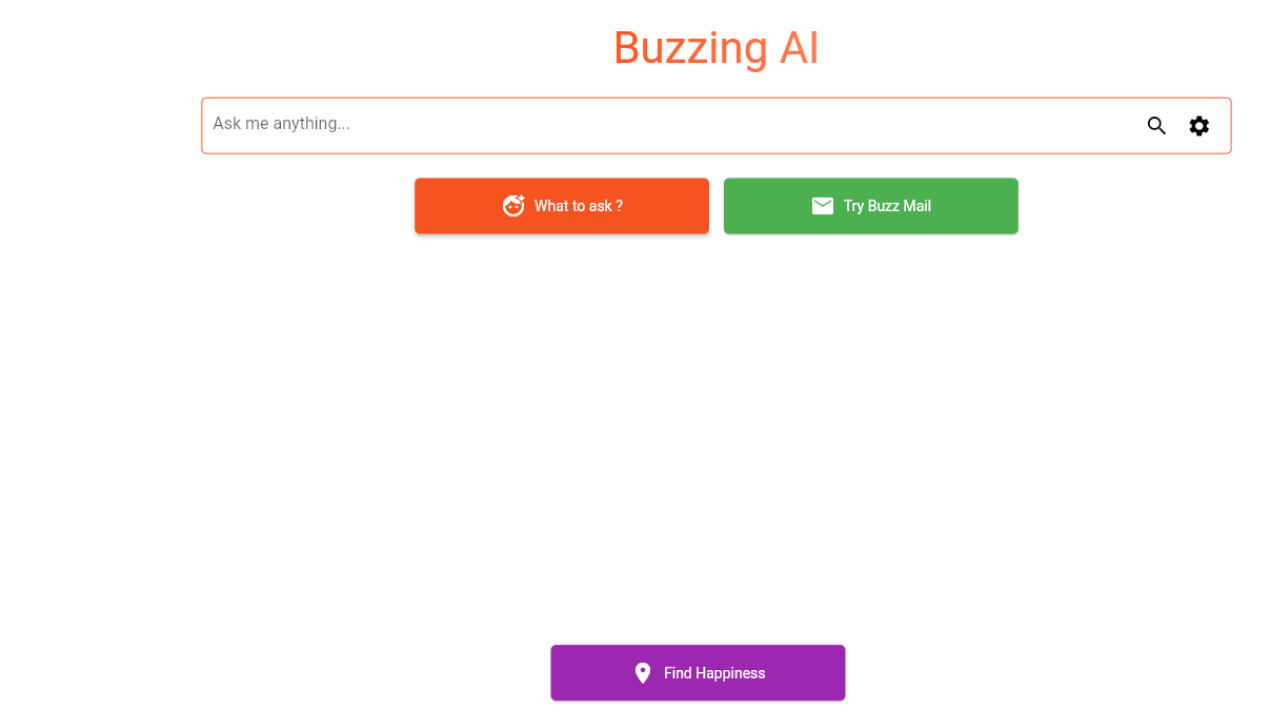 Buzzing AI screenshot