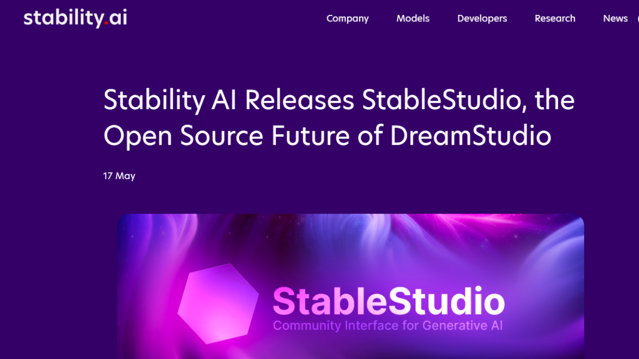 StableStudio screenshot