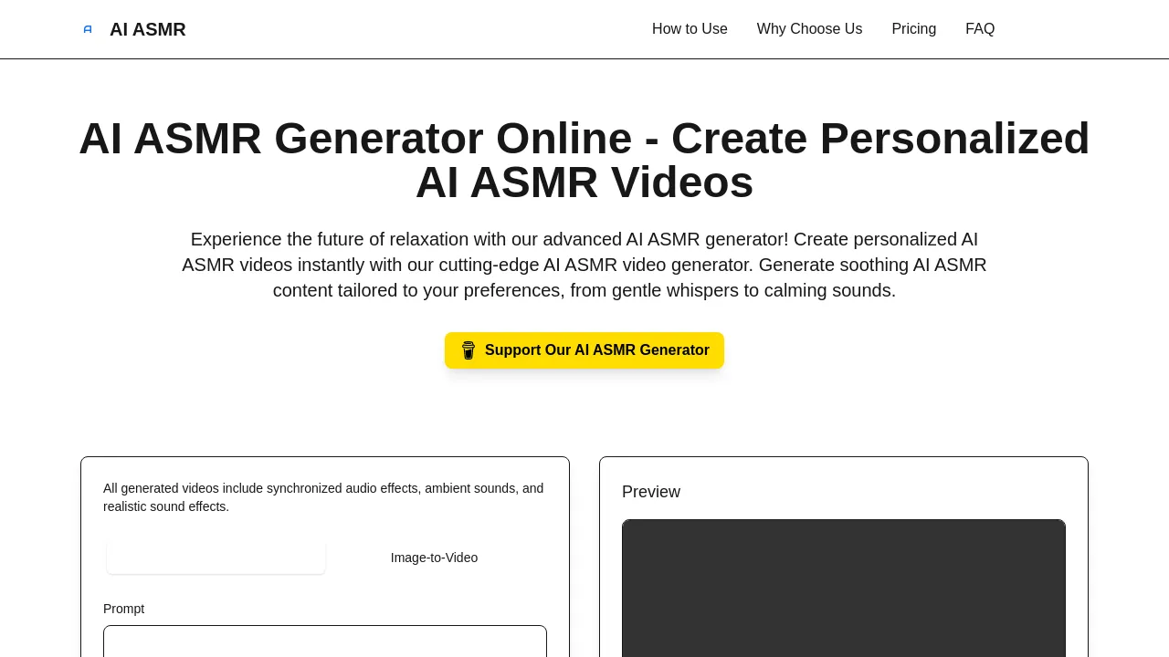 AI ASMR Generator screenshot