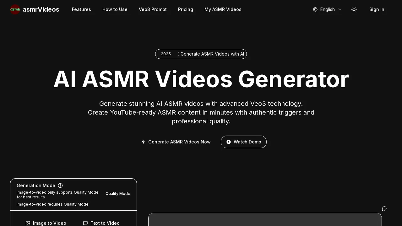 AI ASMR Videos Generator
