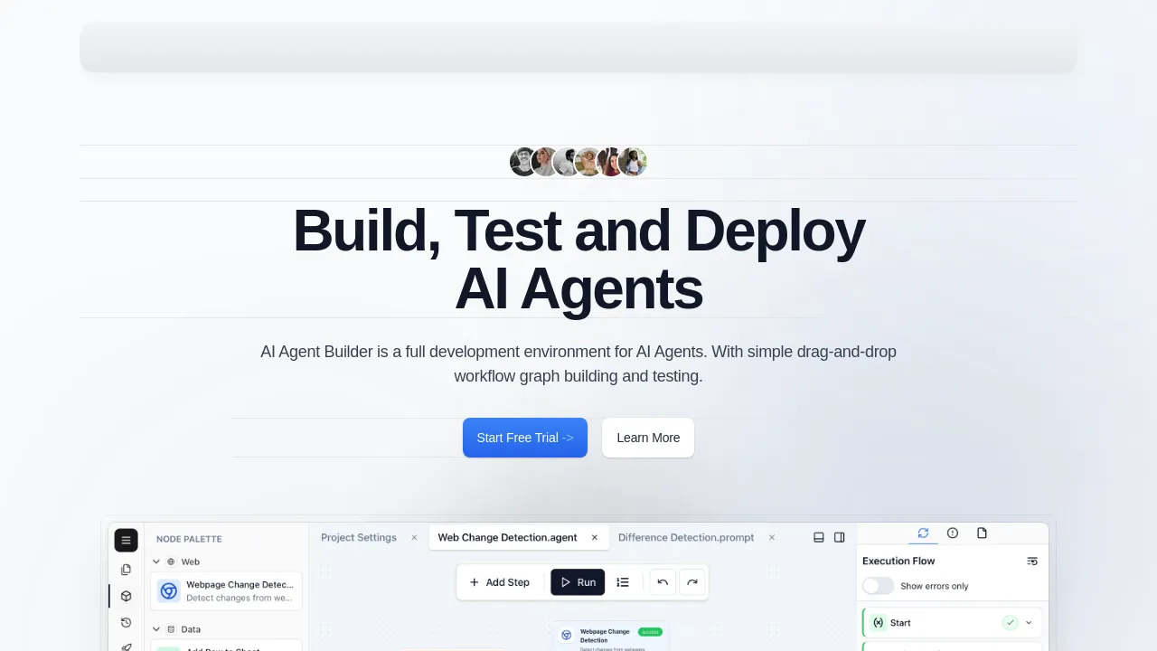 AI Agent Builder screenshot