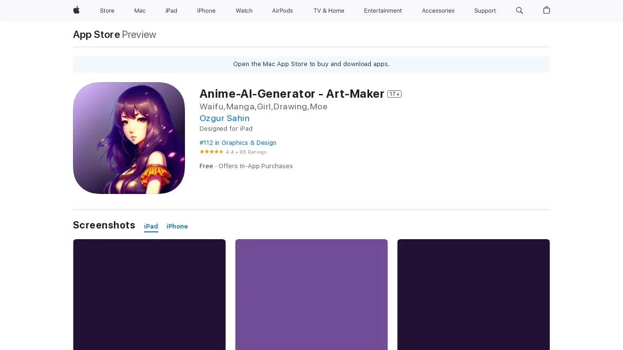AI Anime Art Generator screenshot