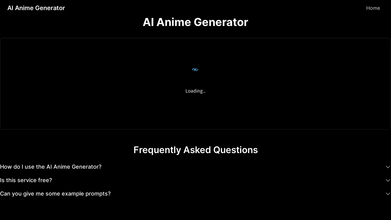 AI Anime Generator