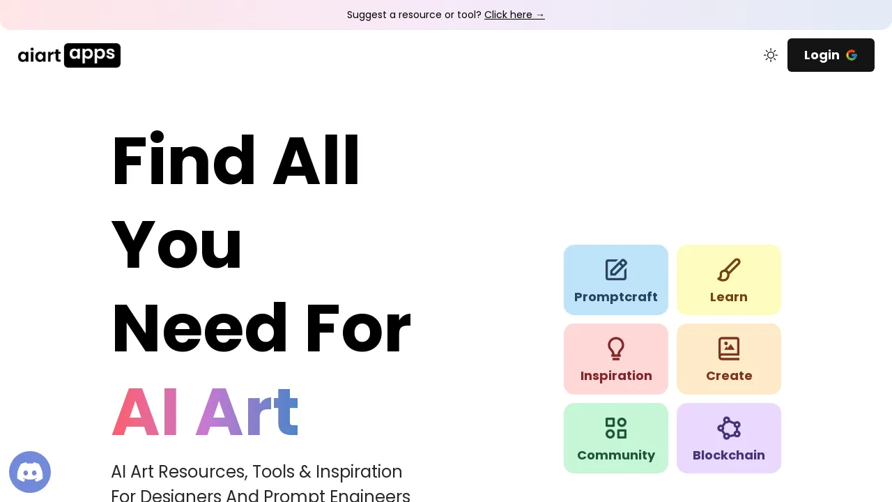 AI Art Apps Database screenshot