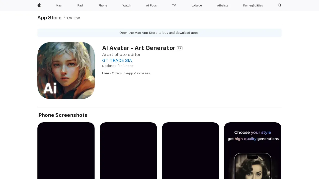 AI Avatar - Art Generator