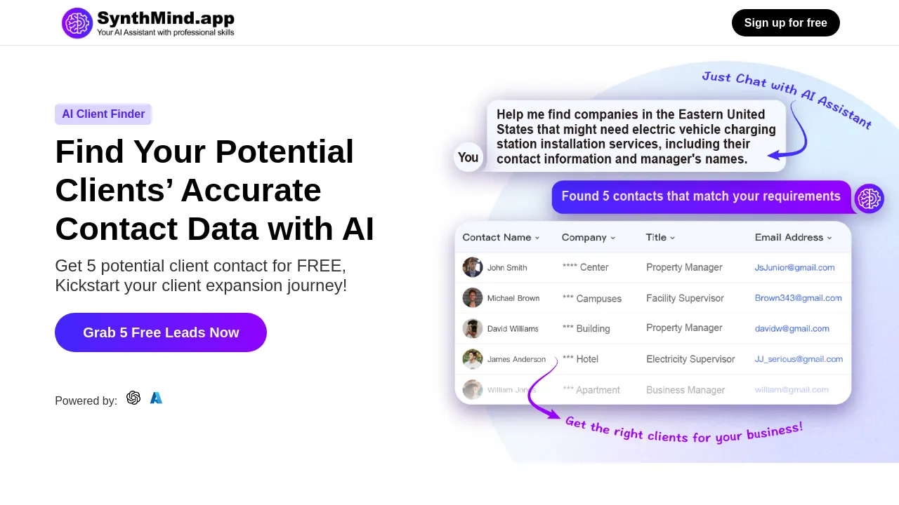 AI Client Finder by SynthMind