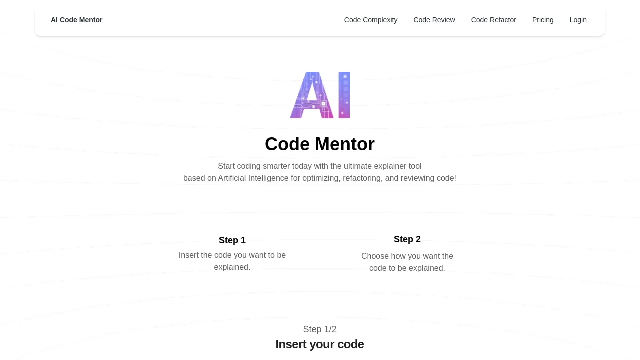 AI Code Mentor screenshot