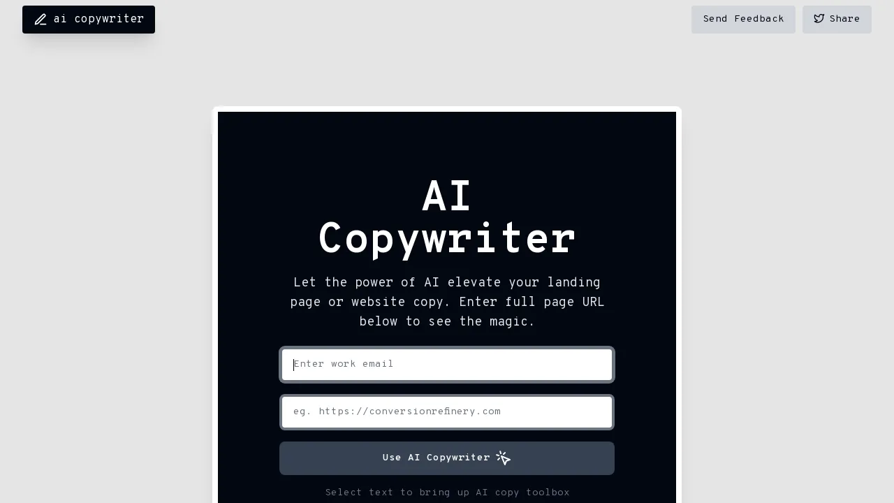 AI Copywriter by Henrik screenshot