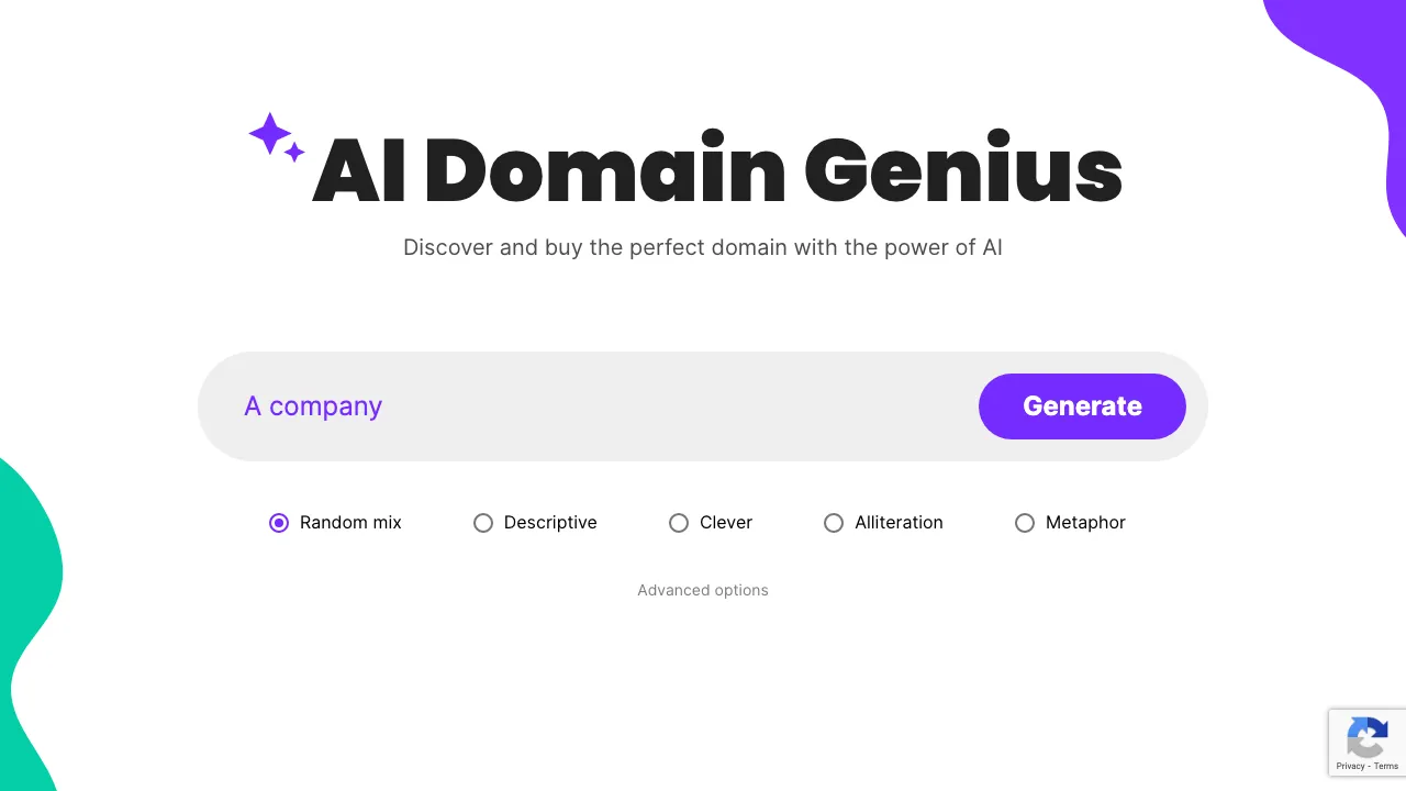 AI Domain Genius screenshot