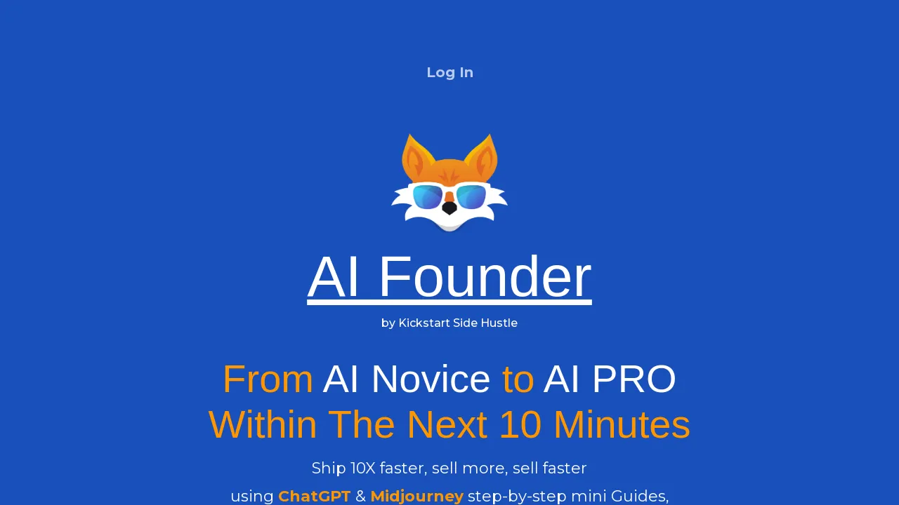 AI Founder - by Kickstart Side Hustle screenshot