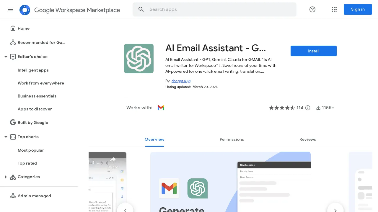 AI GPT for Gmail™ screenshot