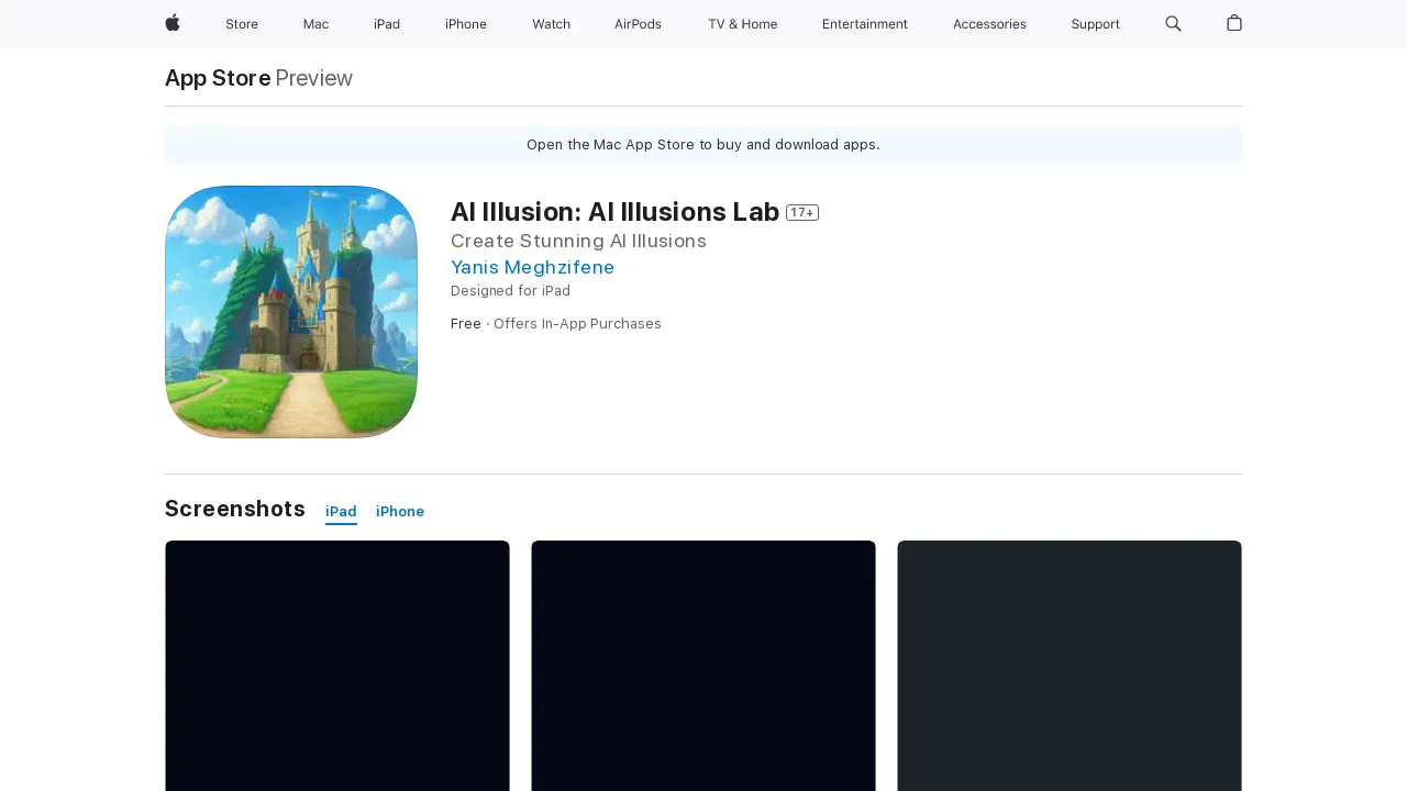 AI Illusion App screenshot