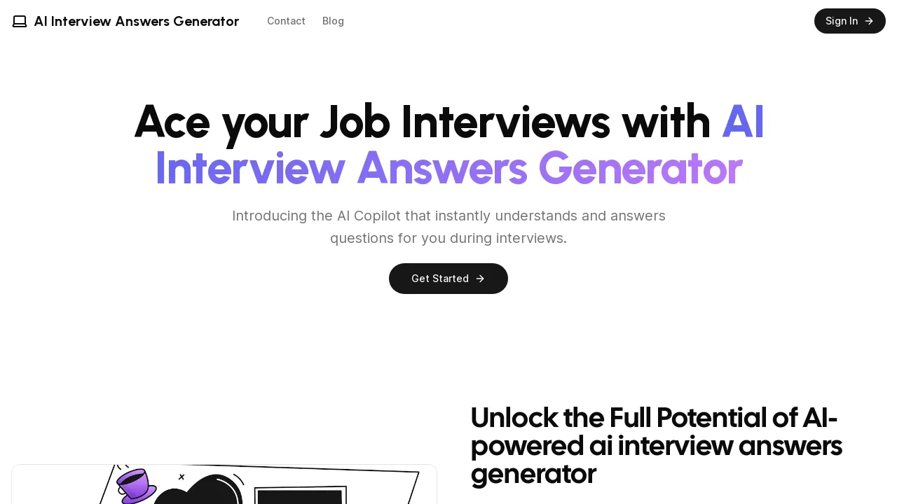 AI Interview Answers Generator