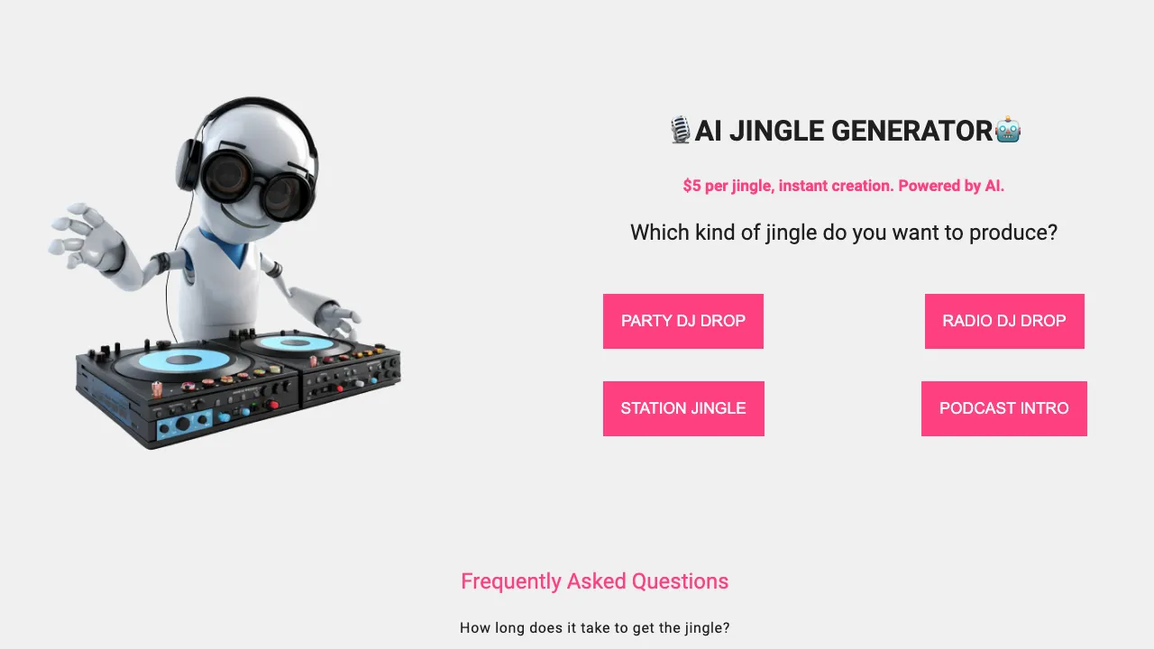 AI Jingle Generator screenshot