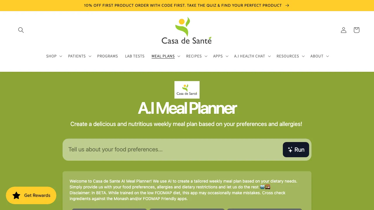 AI Meal Planner screenshot