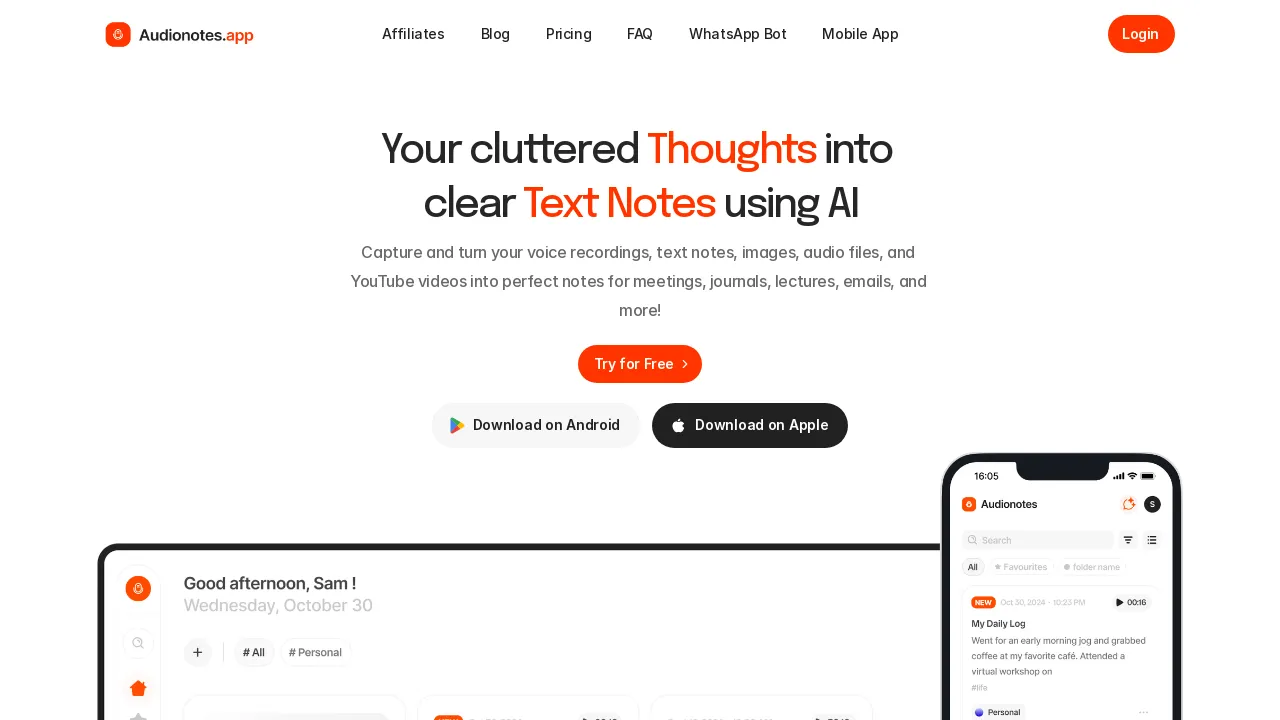 AI Note Taker App & Summarizer