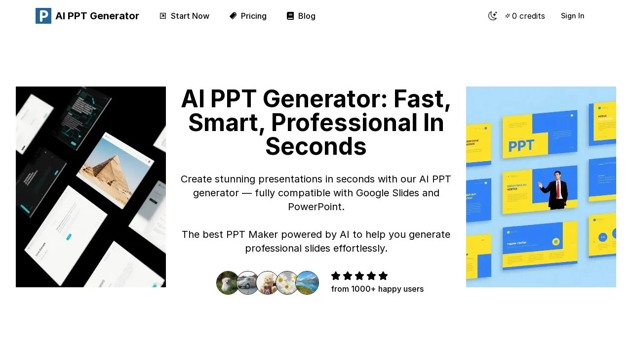 AI PPT Generator screenshot