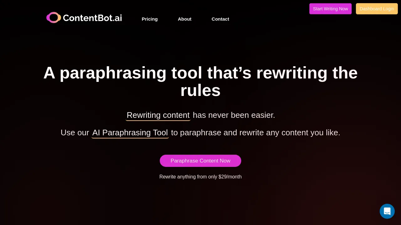 AI Paraphrasing Tool screenshot