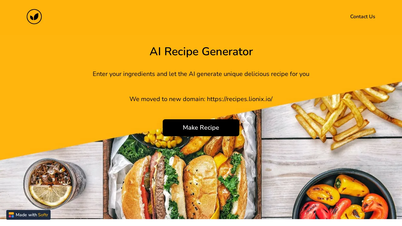 AI Recipe Generator screenshot