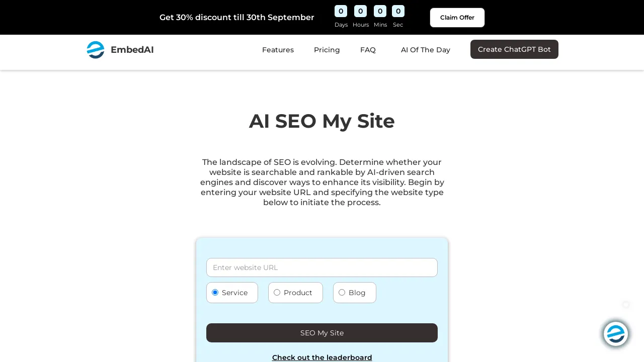 AI SEO My Site screenshot