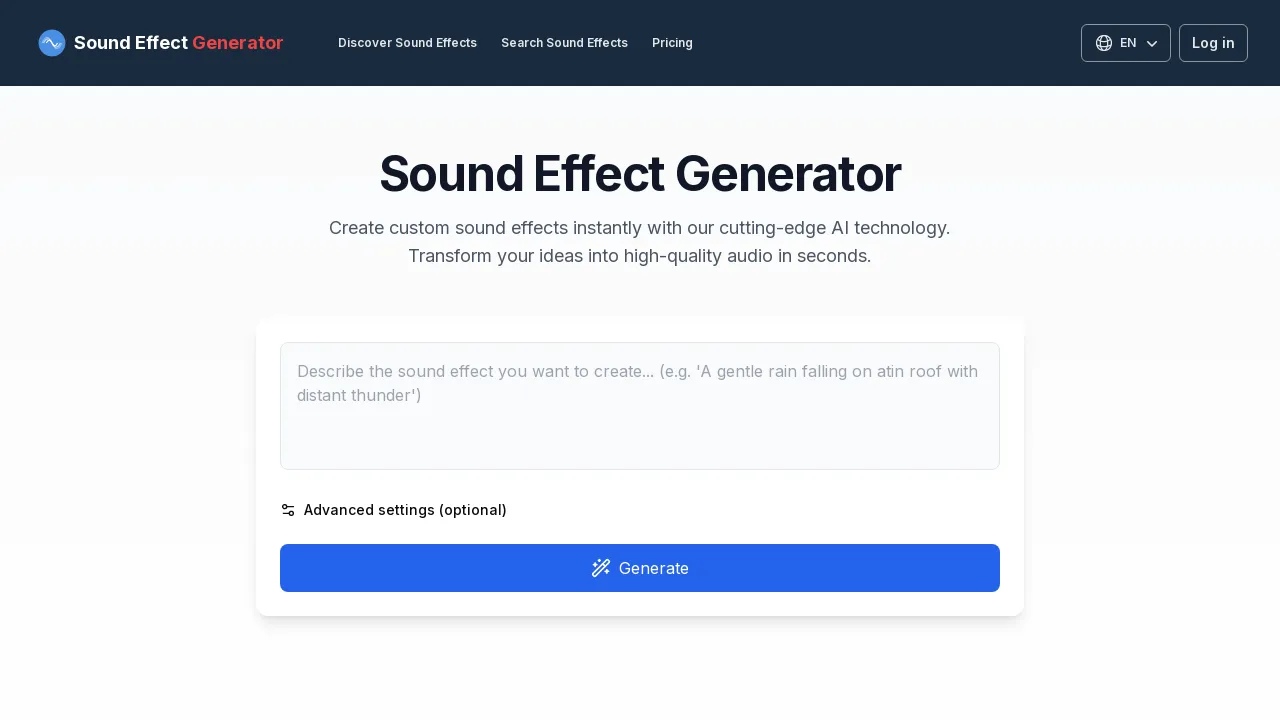 AI SFX Generator screenshot