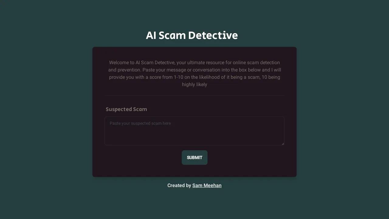 AI Scam Detective screenshot