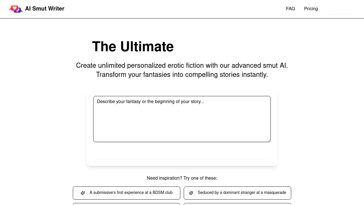 AI Smut Writer