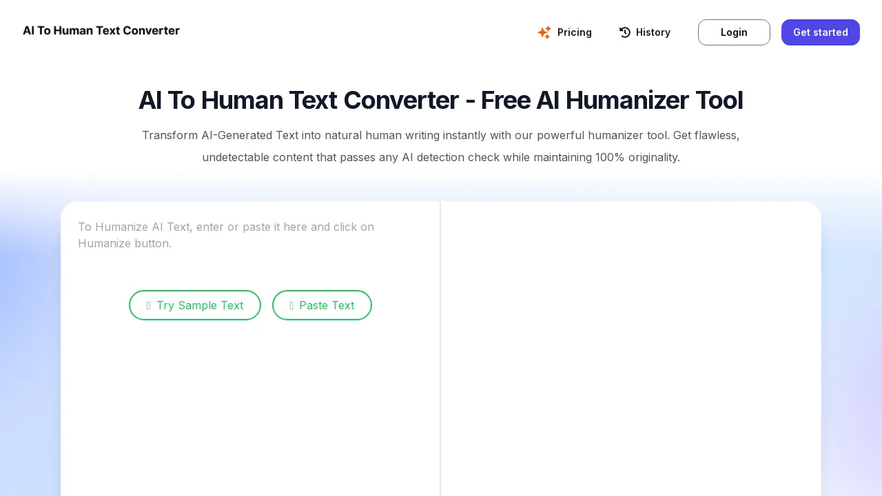AI To Human Text Converter screenshot