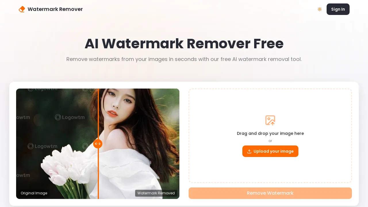 AI Watermark Remover screenshot