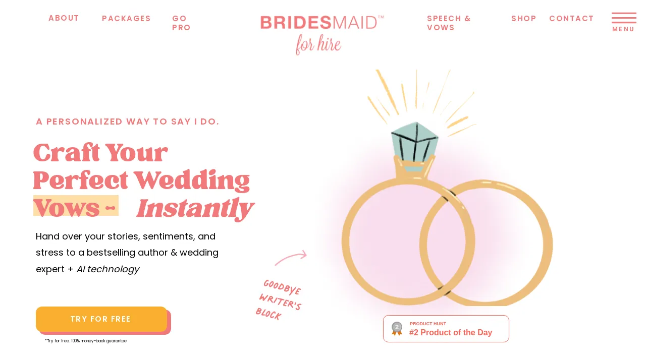 AI Wedding Vow Generator screenshot