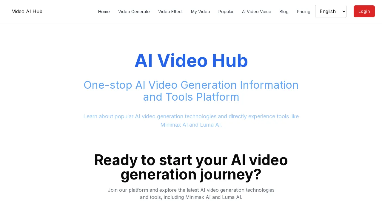 AI, Video Generation, Audio Generation screenshot