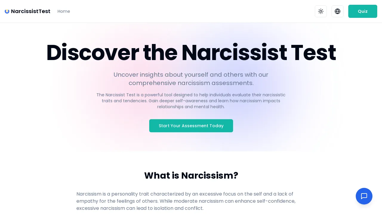 AI-Driven Narcissistic Traits Indicator Test & Personalized Feedback