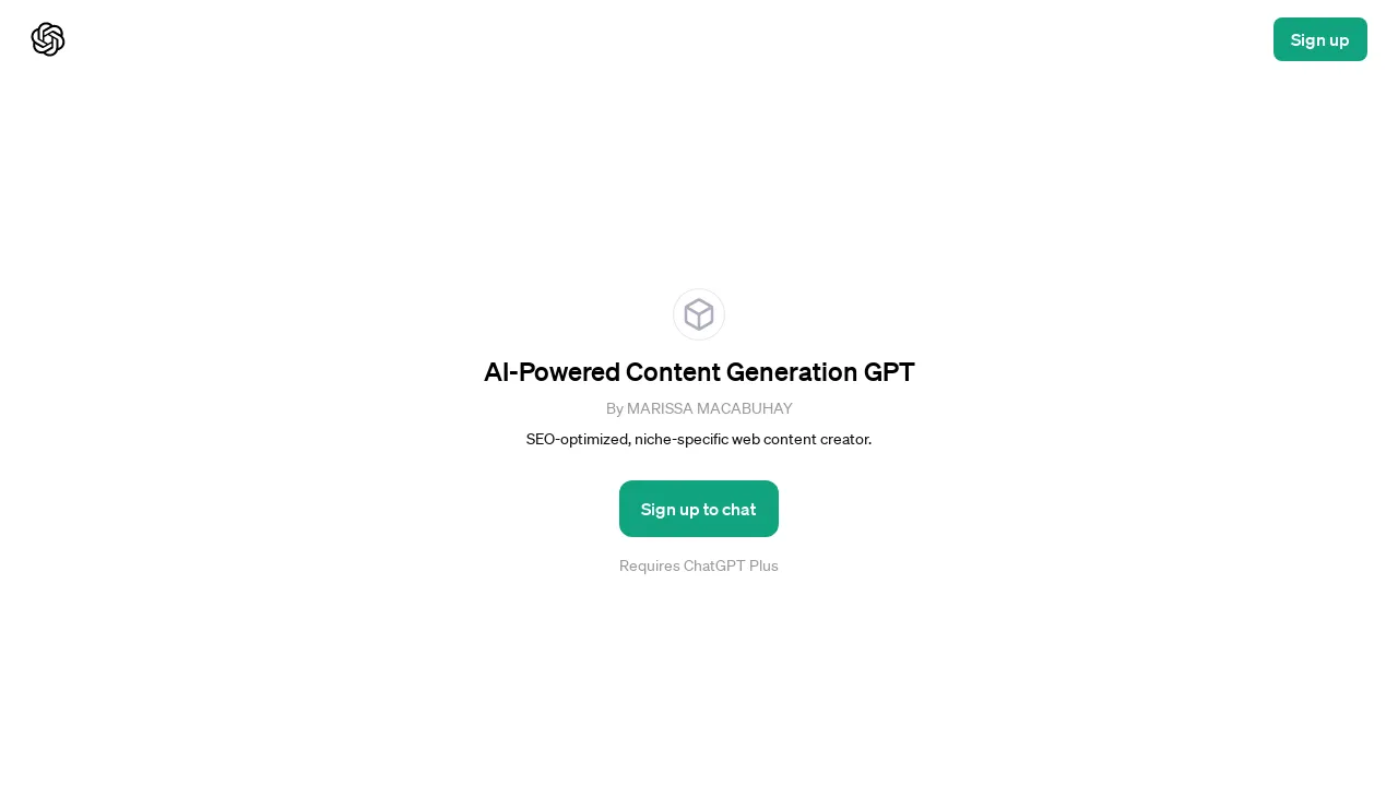 AI-Powered Content Generation GPT