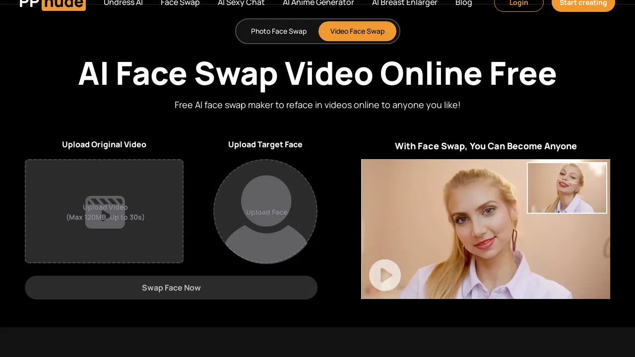 AI-Powered Face Swap Video: Effortless and Realistic Transformations screenshot