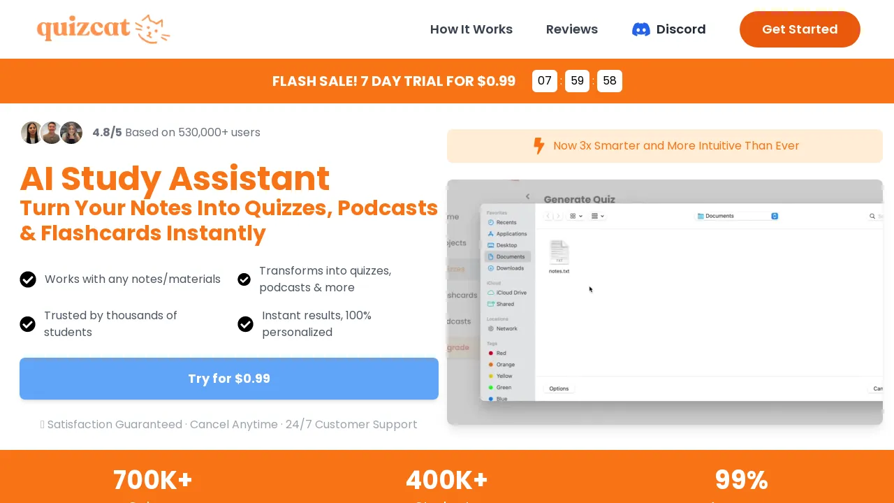 AI-powered learning tools for efficient studying. screenshot