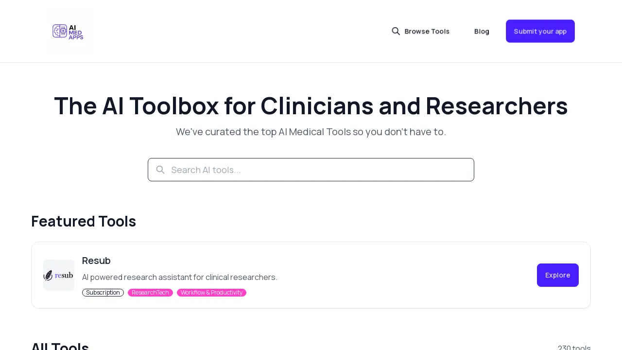AIMedApps screenshot
