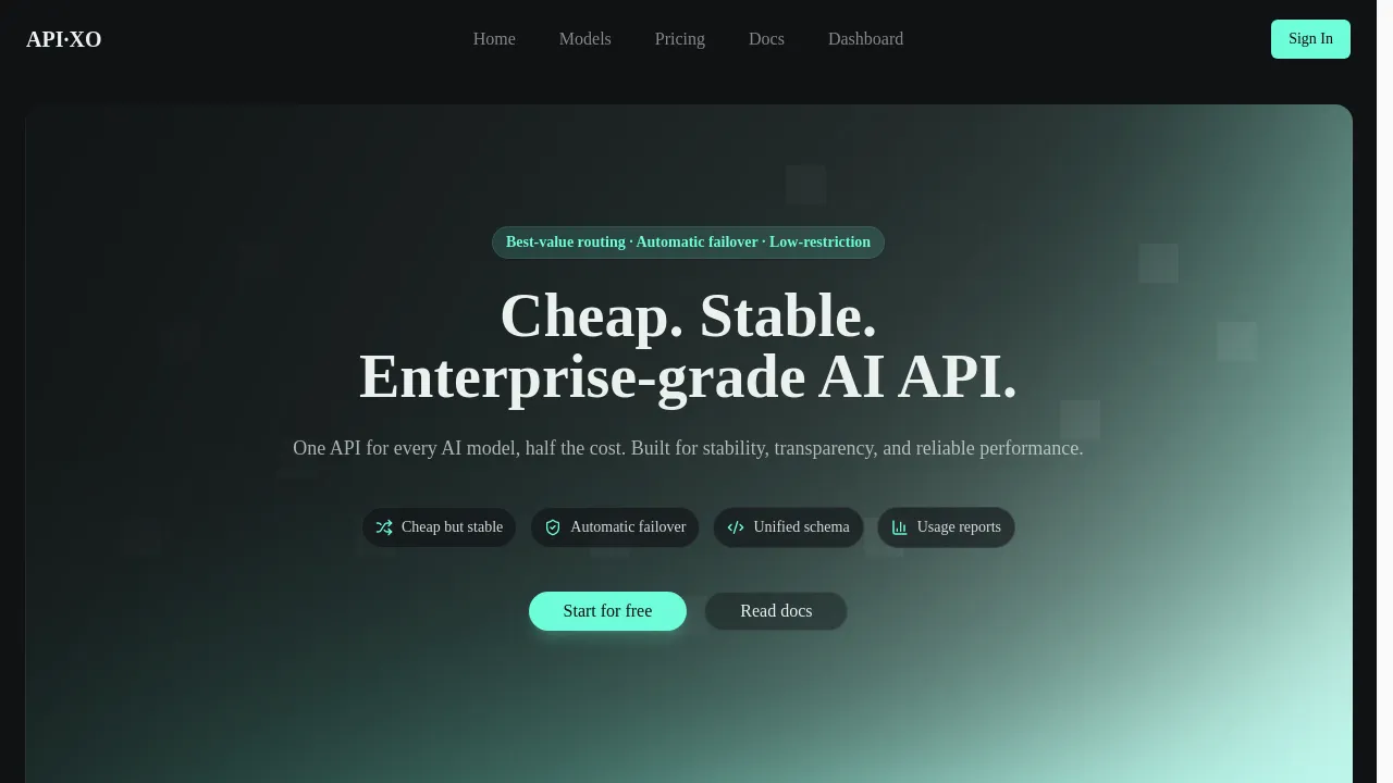 APIXO - AI api platform screenshot