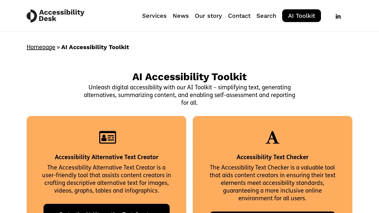 Accessibility Desk screenshot