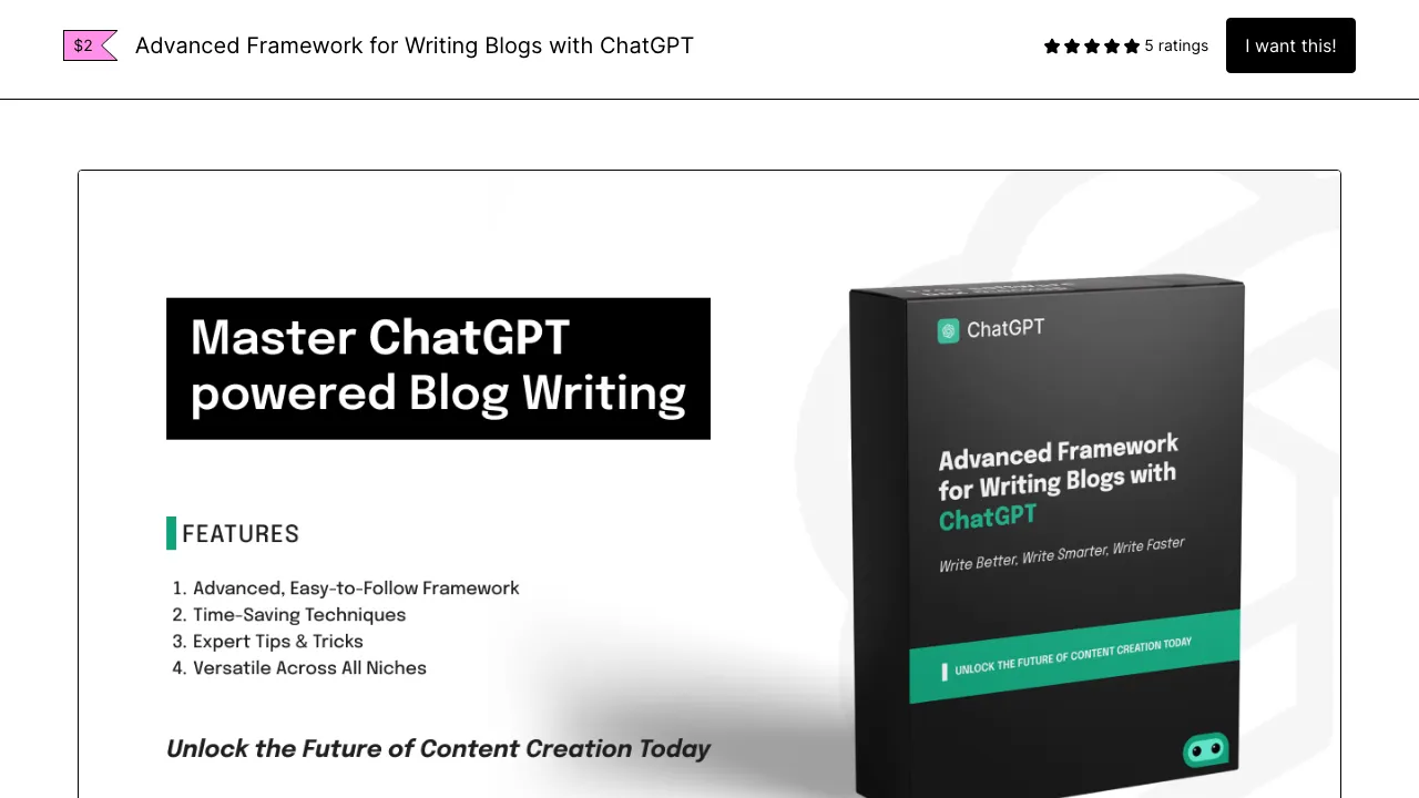 Advanced Framework for writing Blogs screenshot