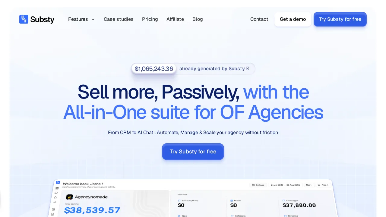 Ai Chatbot % CRM for Onlyfans