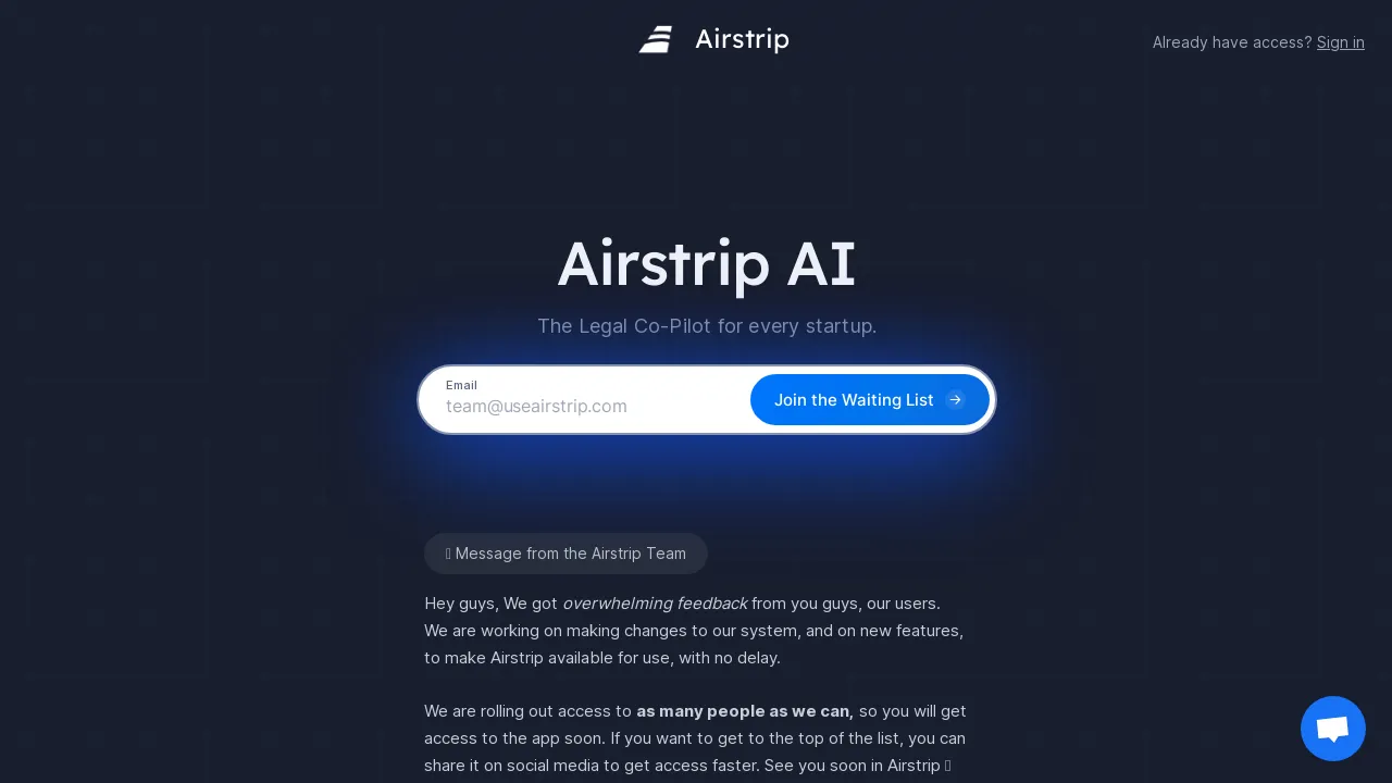 Airstrip AI screenshot