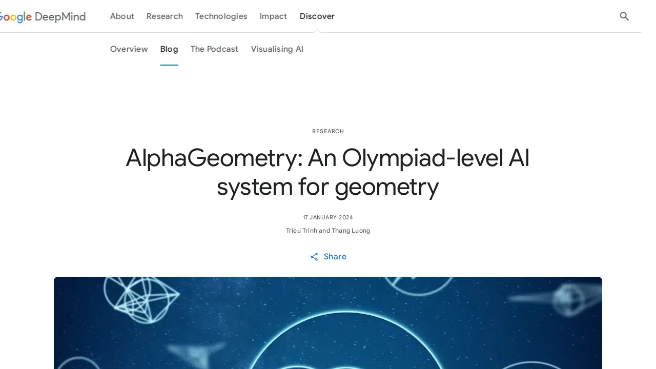 AlphaGeometry screenshot