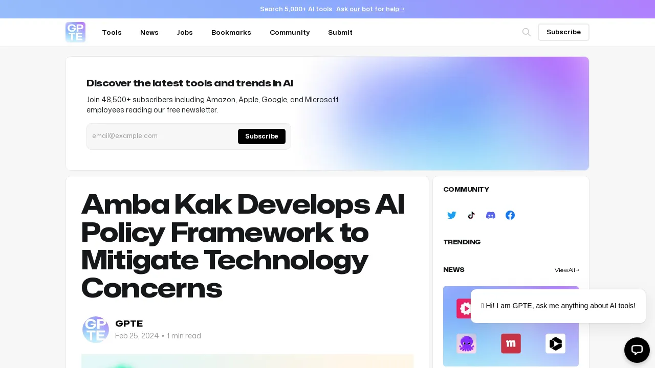 Amba Kak Develops AI Policy Framework to Mitigate Technology Concerns