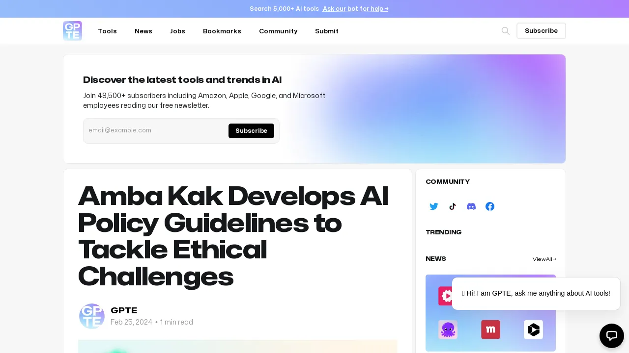 Amba Kak Develops AI Policy Guidelines to Tackle Ethical Challenges screenshot