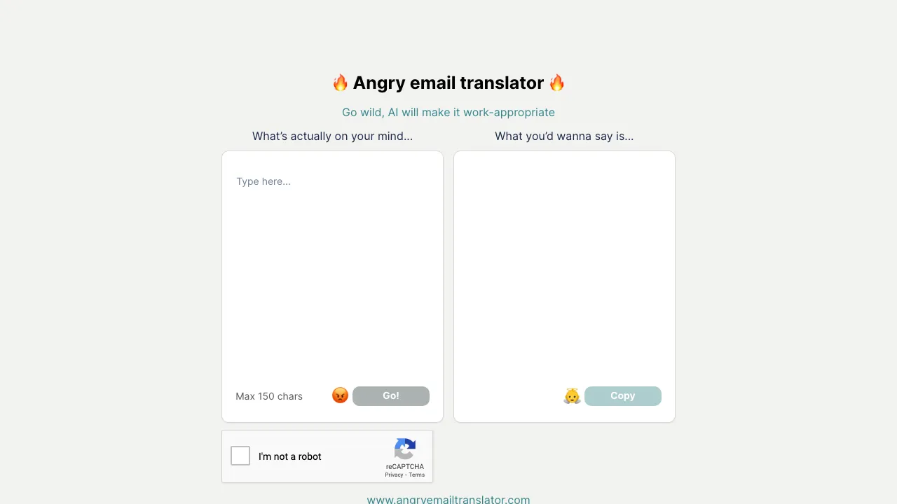 Angry Email Translator screenshot