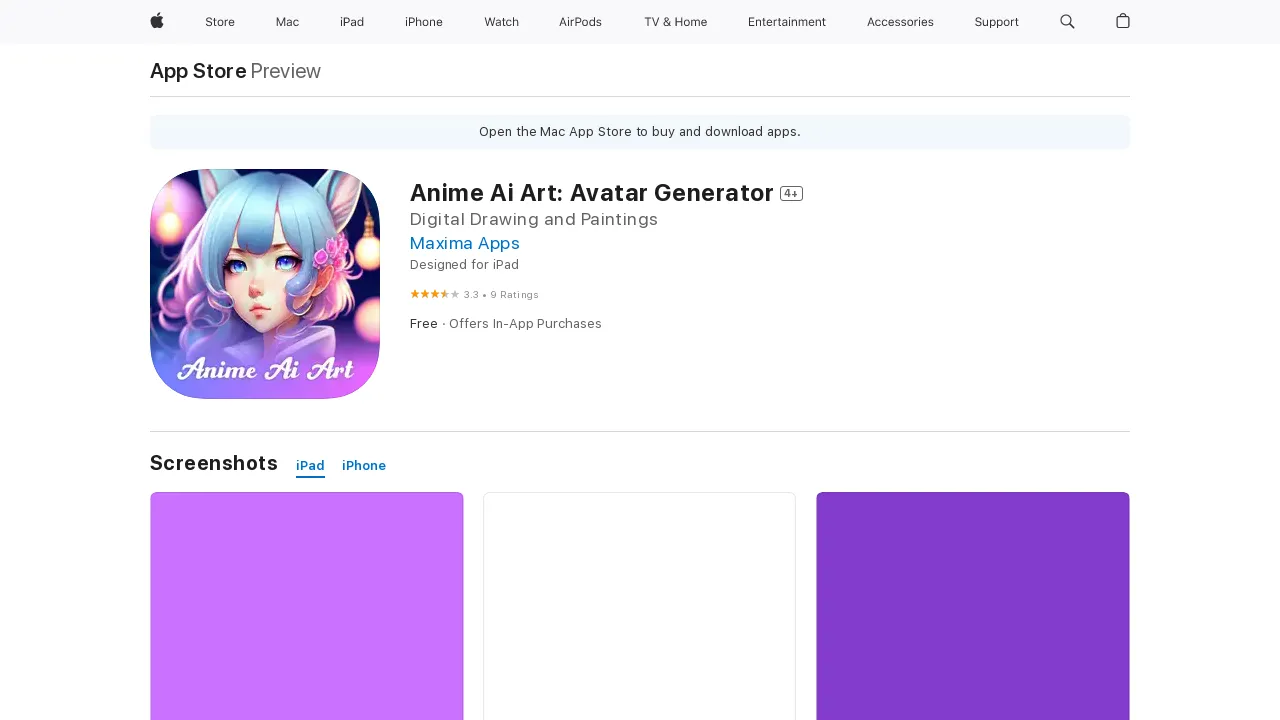 Anime AI Art screenshot